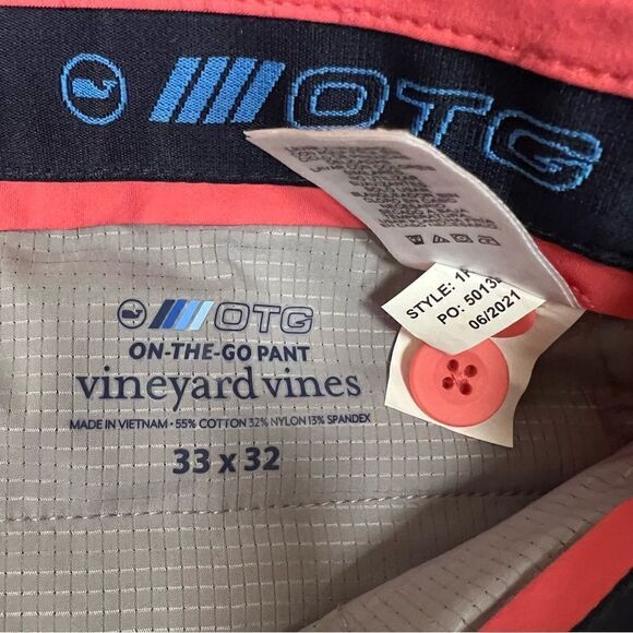 Vineyard Vines “ on the go” cotton blend pants Sz 32x32 - Picture 10 of 12